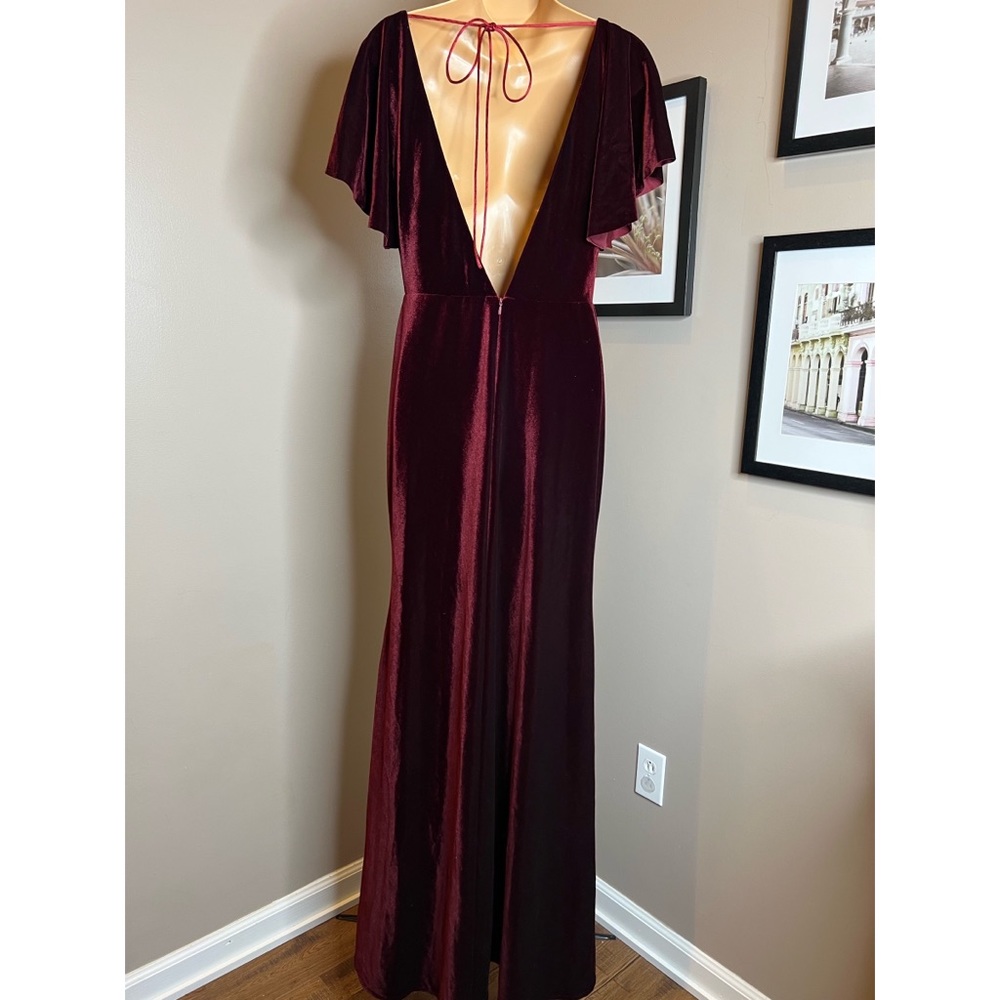 BHLDN Jenny Yoo Ellis Velvet Open Back Dress - Picture 9 of 13